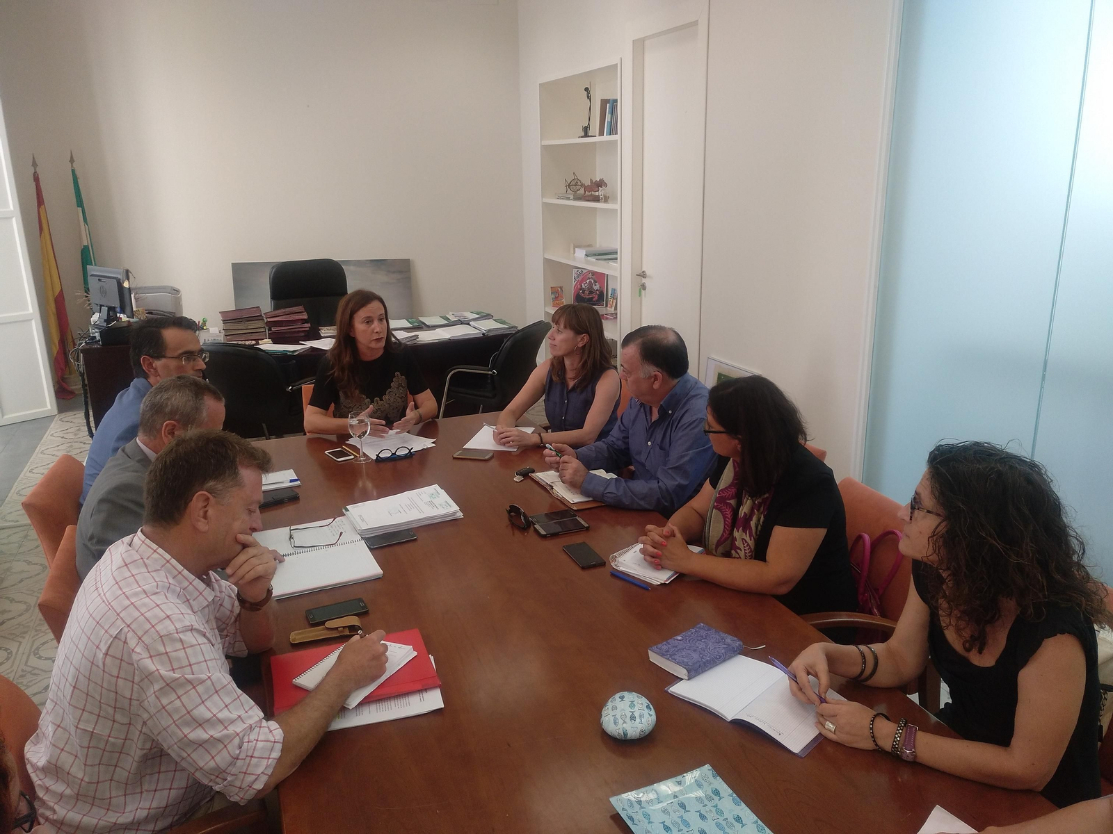 Un momento de la reunión celebrada ayer en la delegación territorial.