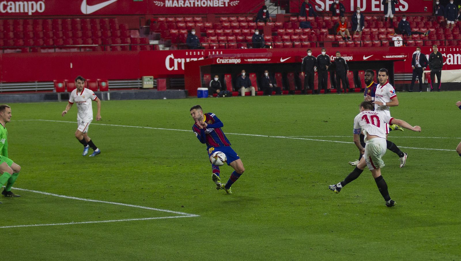 El Sevilla-Barcelona de Copa del Rey, en imágenes