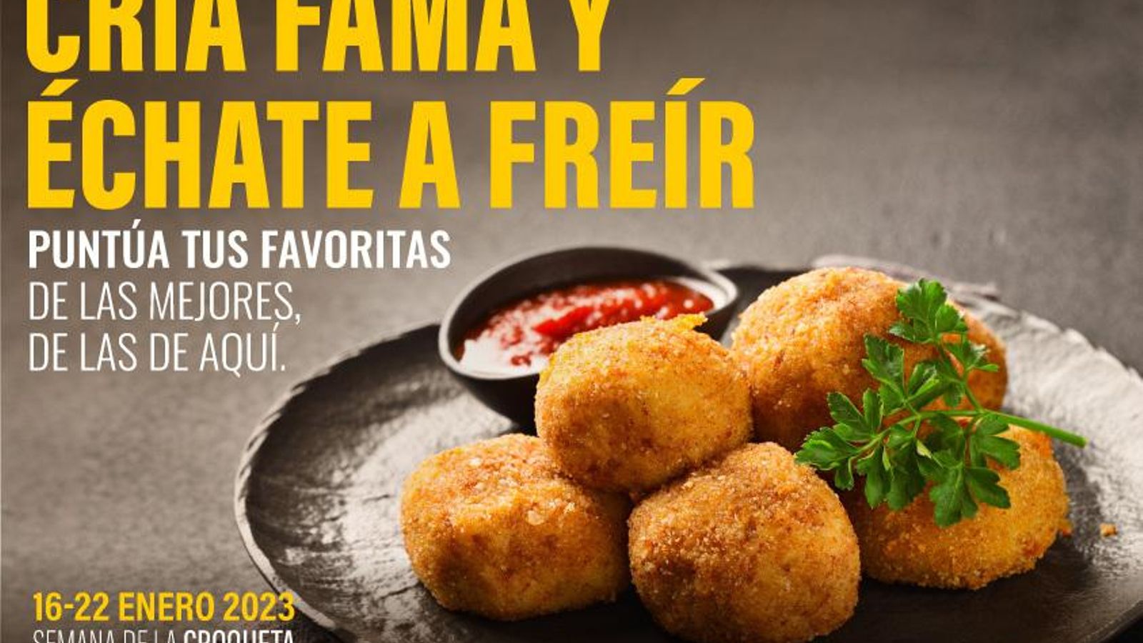 Cartel Semana de la Croqueta. Cartel Semana de la Croqueta.