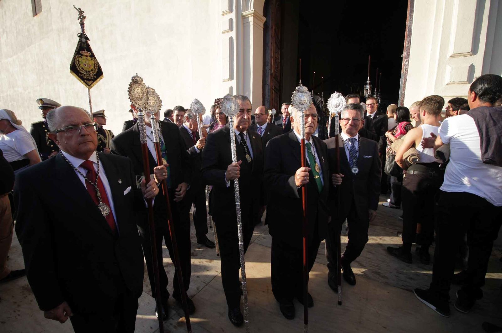 Imágenes del Señor de Pasión en la procesión del centenario de la hermandad