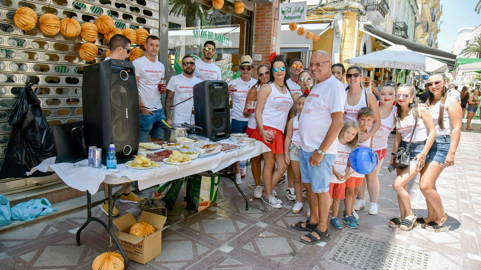Domingo rociero de  la Linea de la Concepción en imagenes