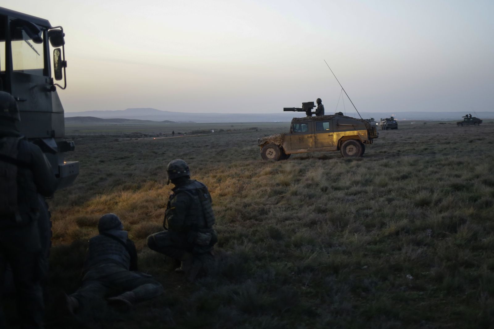 De maniobras con la Legión