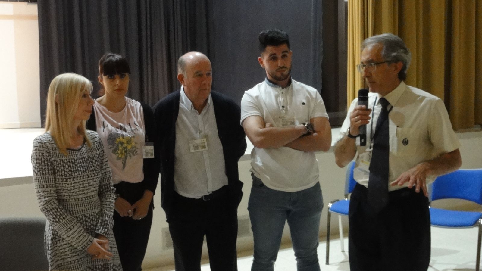 A la izquierda, María Jesús Peregrín, en el centro, Francisco Abad, a la derecha, Miguel Ángel de la Cruz.