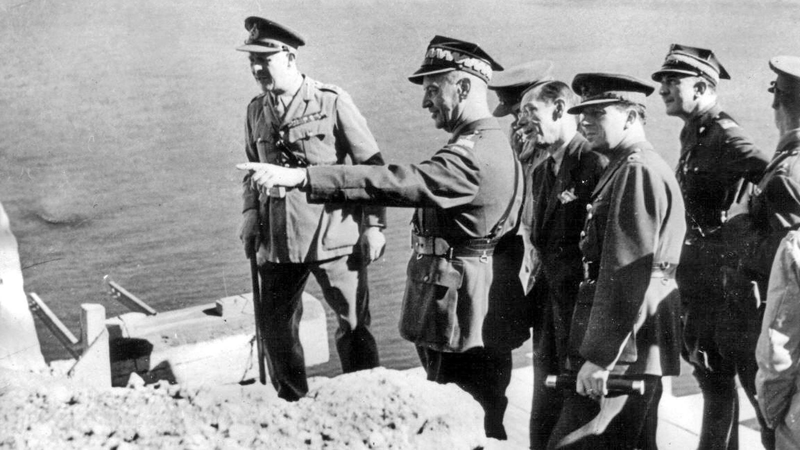 Sikorski en Gibraltar. Foto del Gobierno polaco en el exilio.