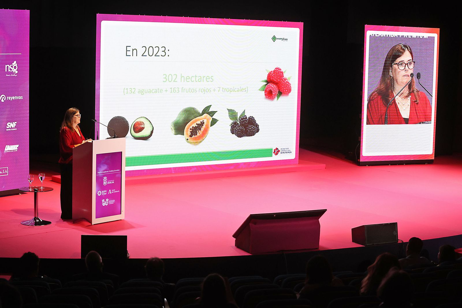 Imágenes del  IX Congreso de los frutos Rojos en la mañana de jueves