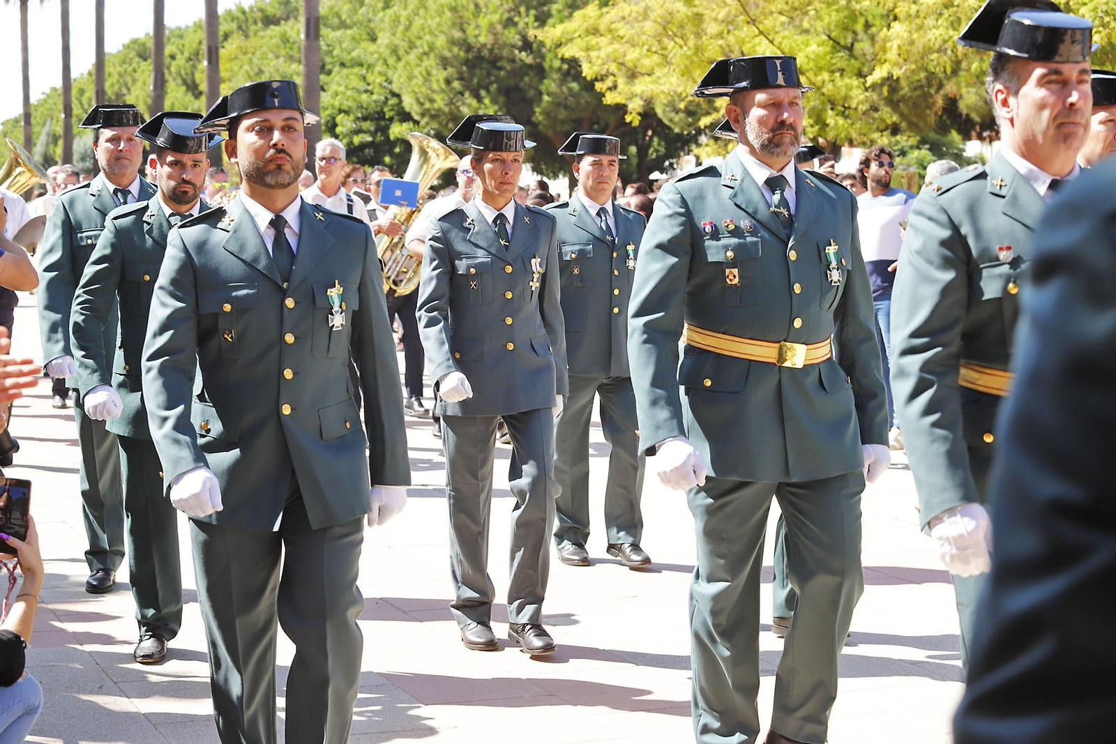 Imágenes de los actos de la Guardia Civil  en Huelva 12 de octubre, Día del Pilar