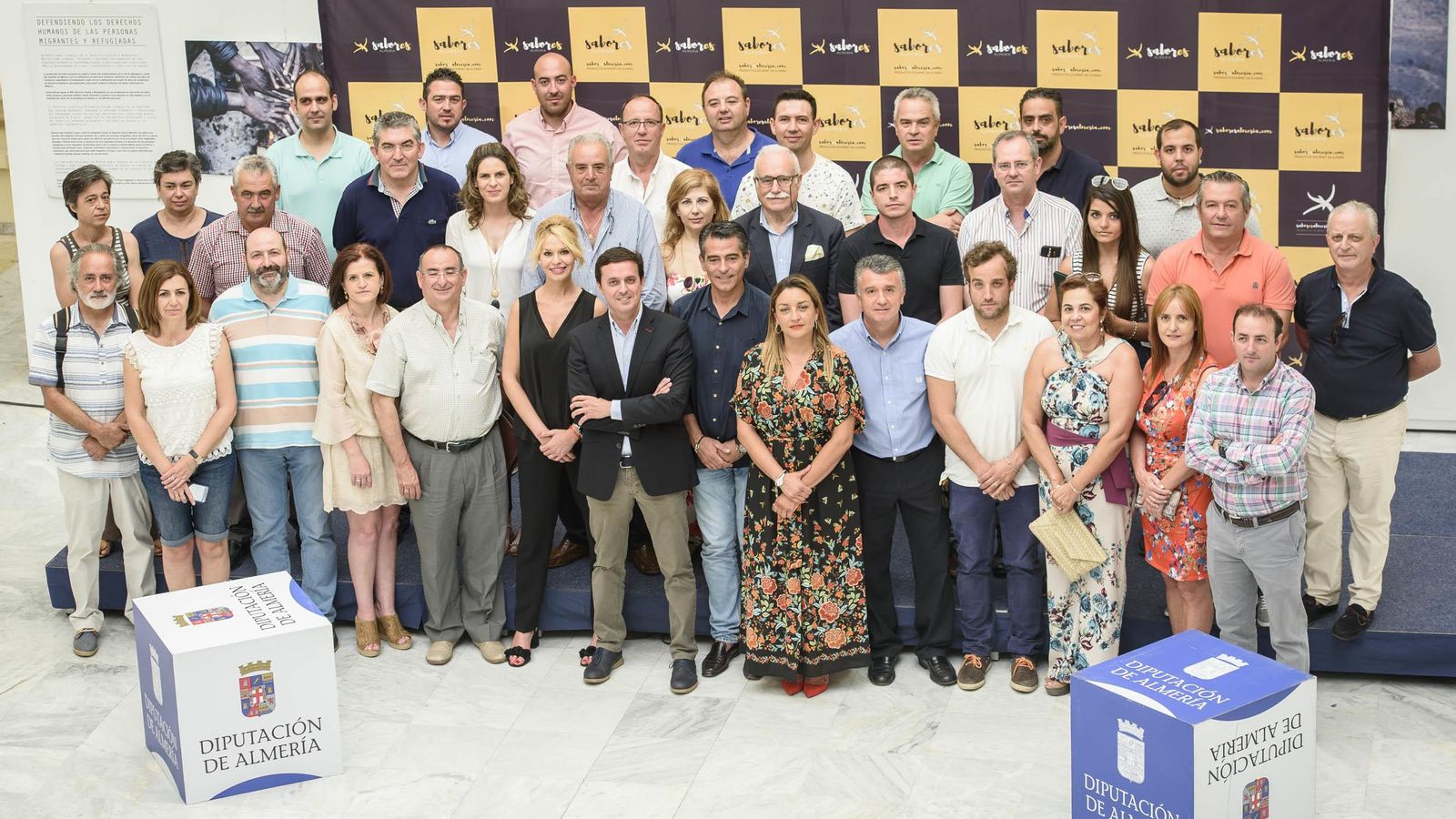 Con las empresas de Sabores Almería en Diputación