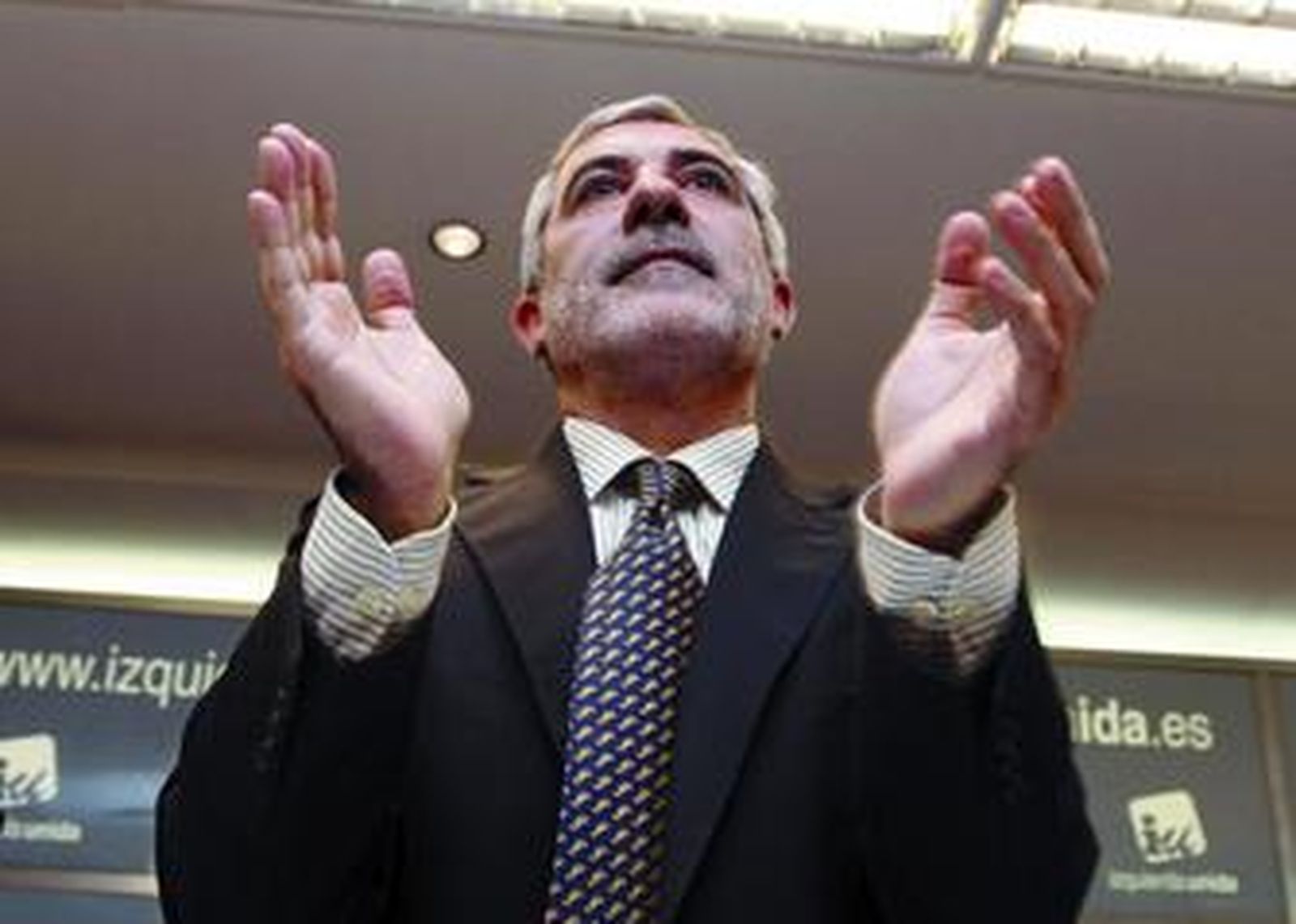 Gaspar Llamazares, ayer.