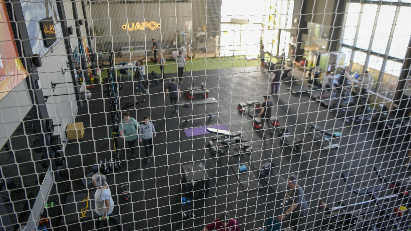 Zona en la que que está instalado el gimnasio de la UAPO. Zona en la que que está instalado el gimnasio de la UAPO.
