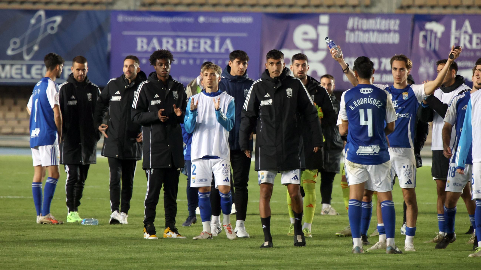 Imágenes del derbi entre Xerez CD y Xerez DFC en Chapín