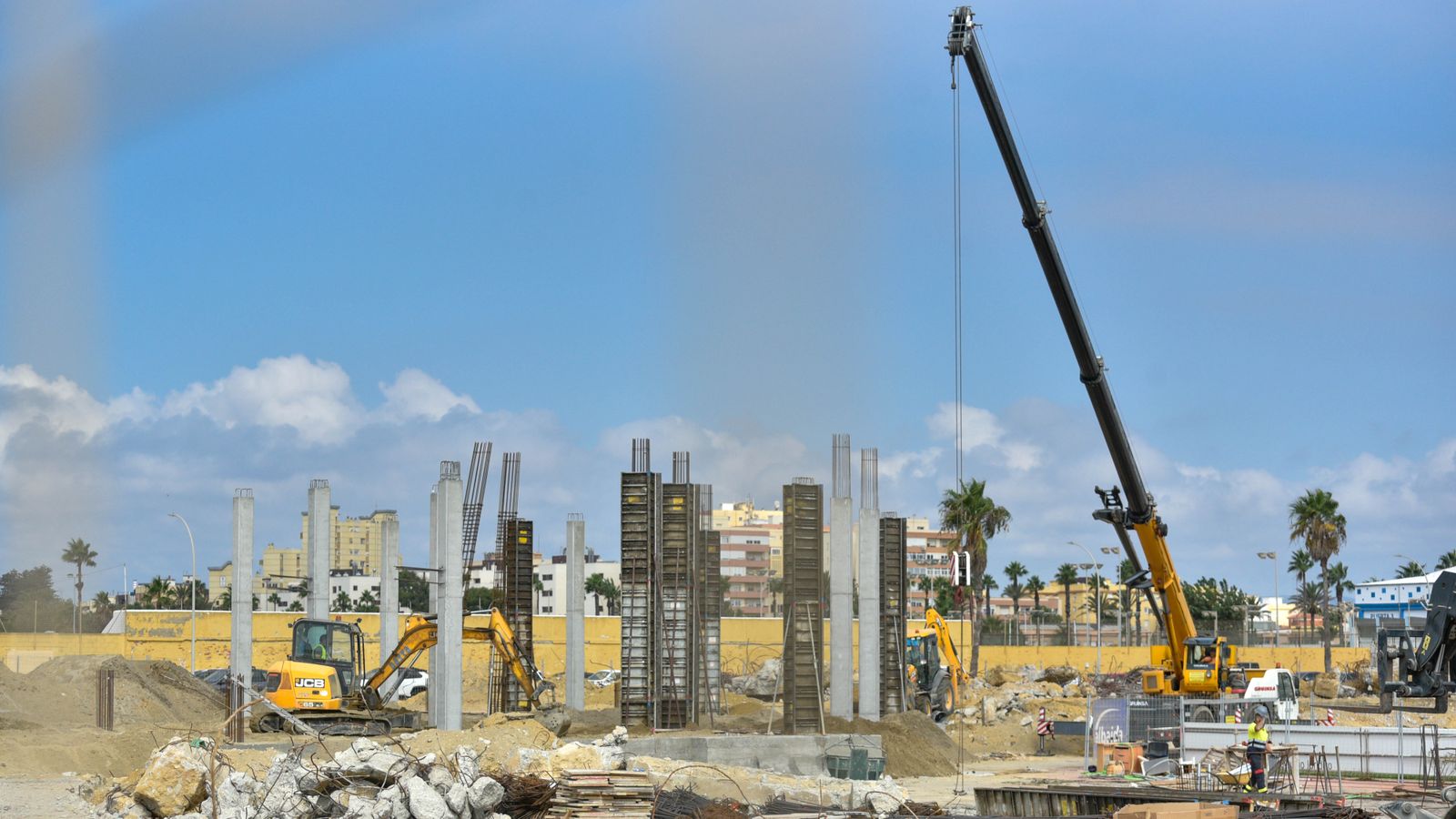 Las obras del Estadio Municipal de La Línea