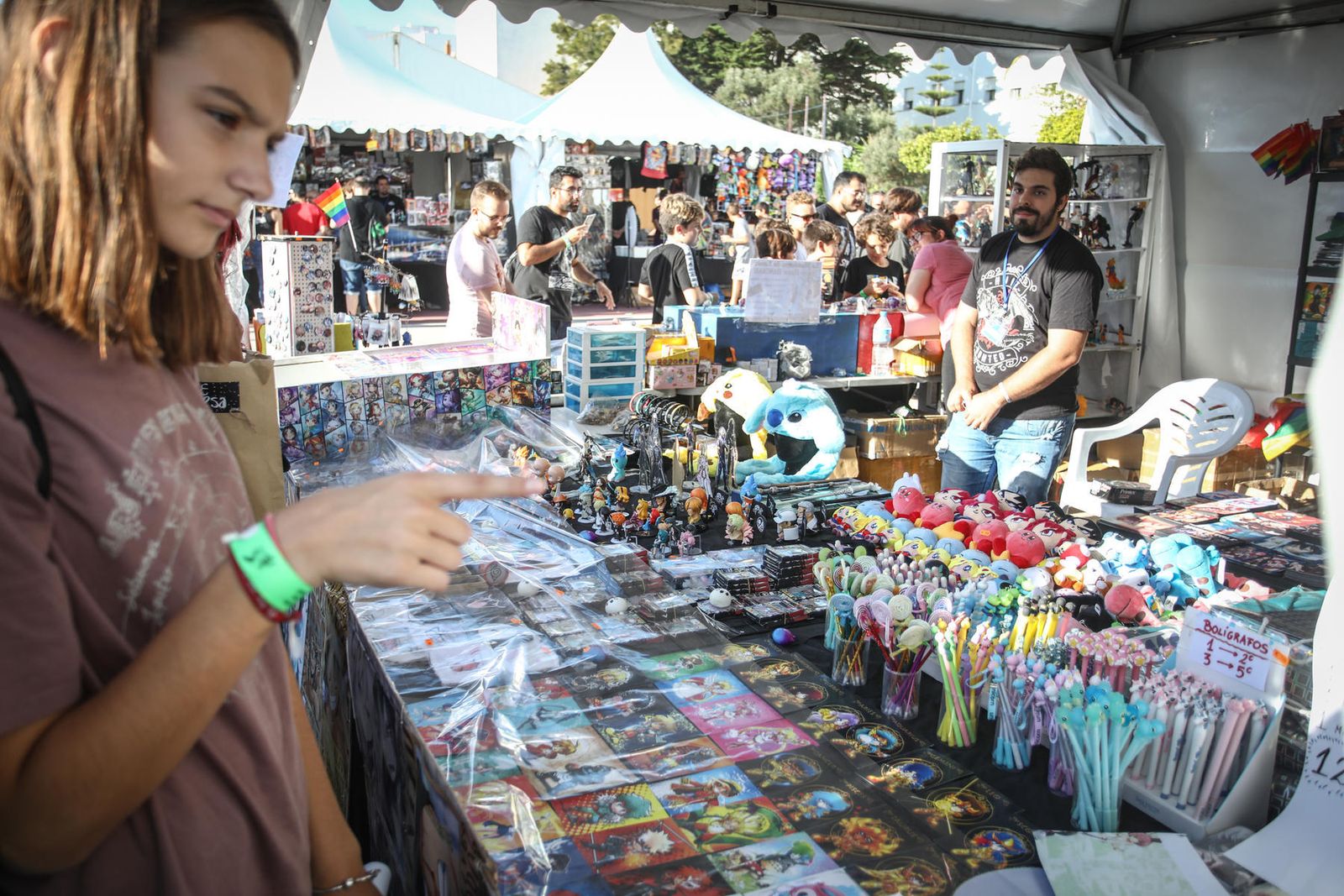 Un puesto del Festival Manga de 2019, el último que se ha celebrado.