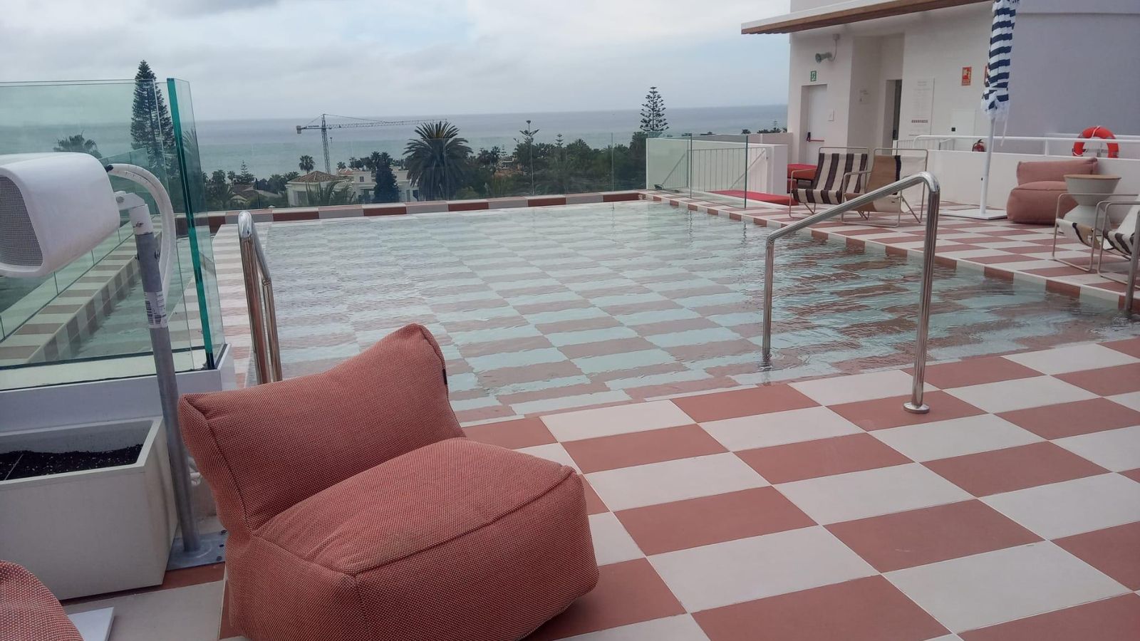 El rooftop del hotel.