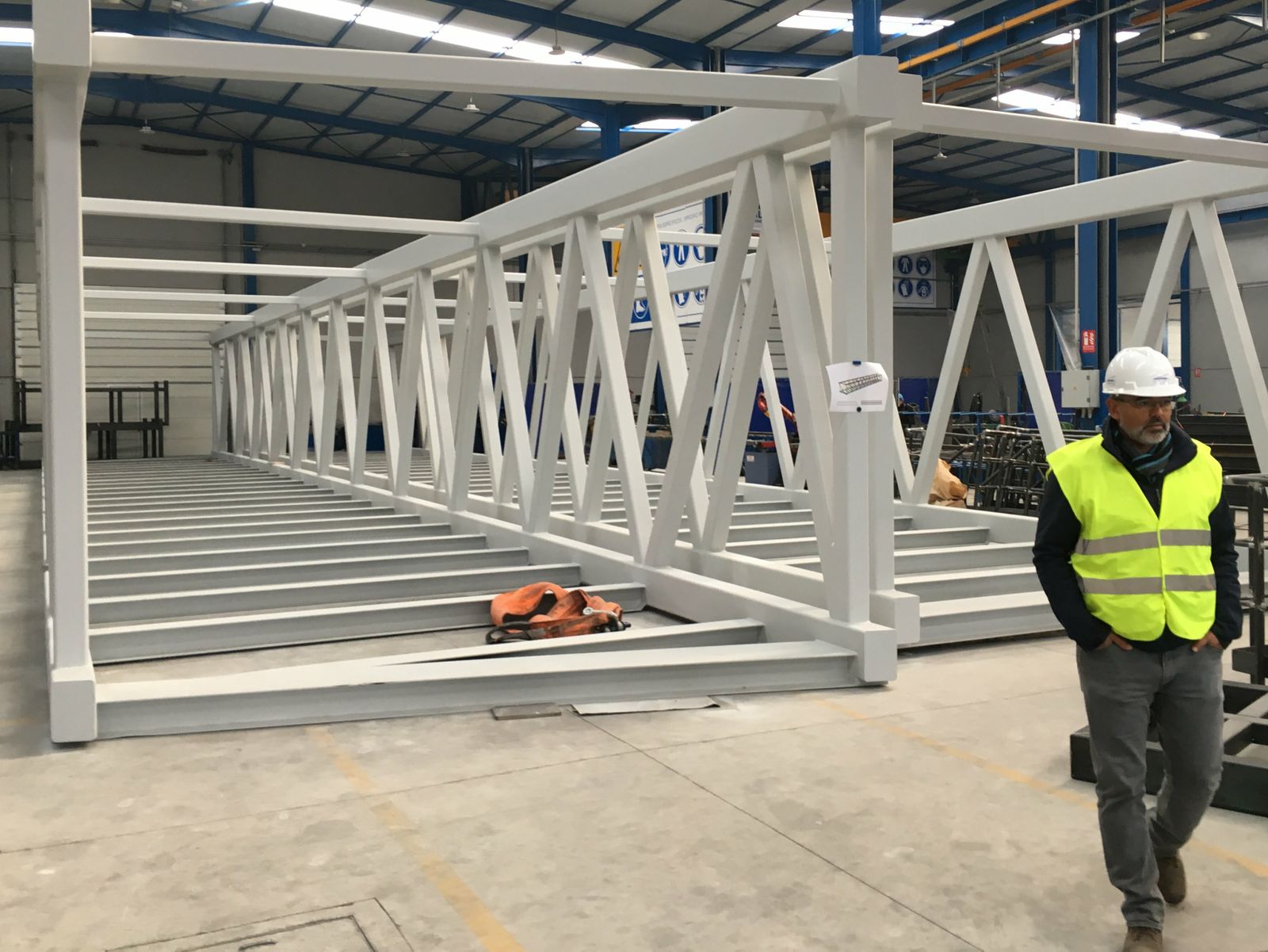 La estructura principal de la plataforma, que se fabrica en Jerez.