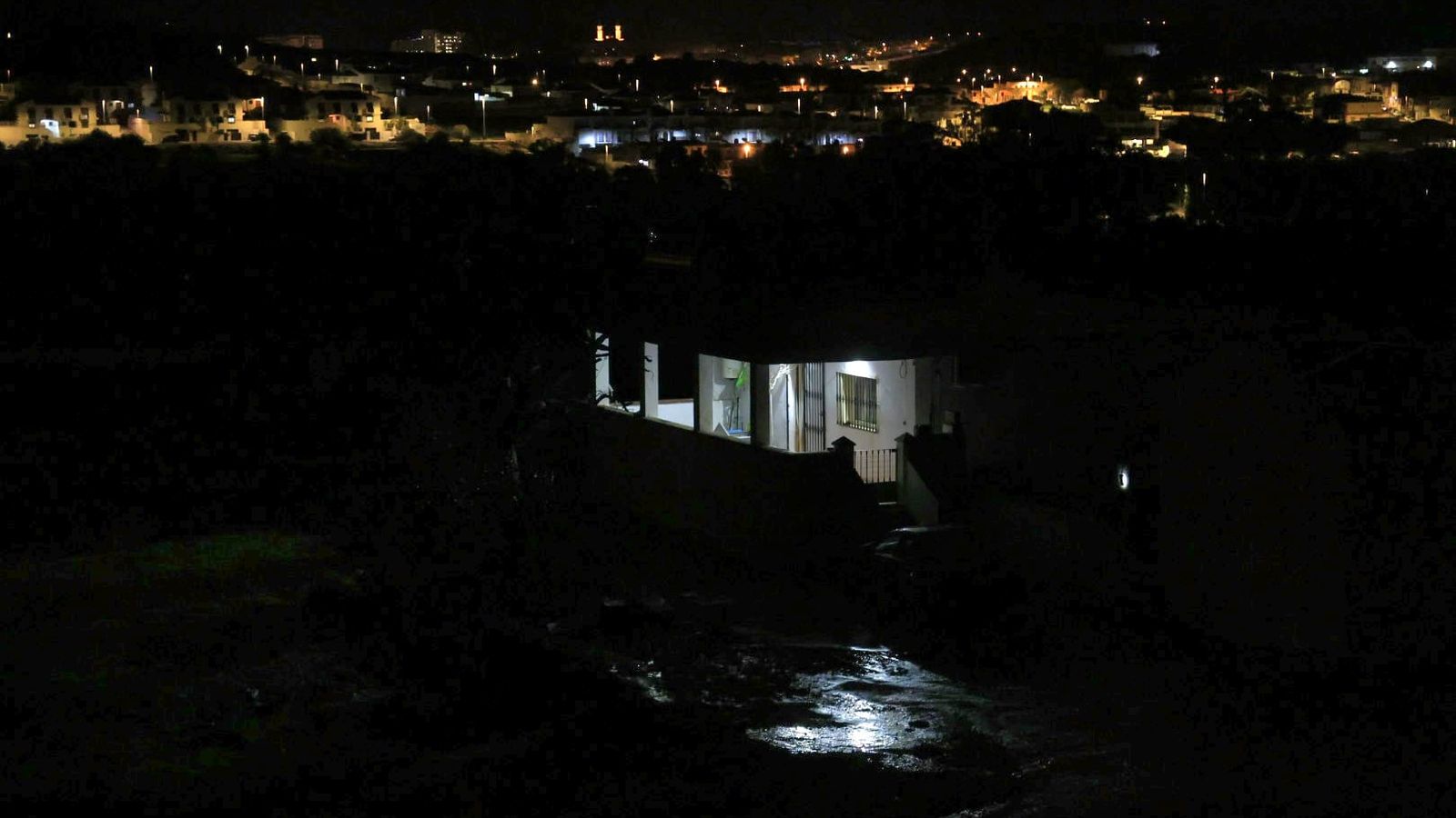 Una casa en Chorrosquina, este viernes.