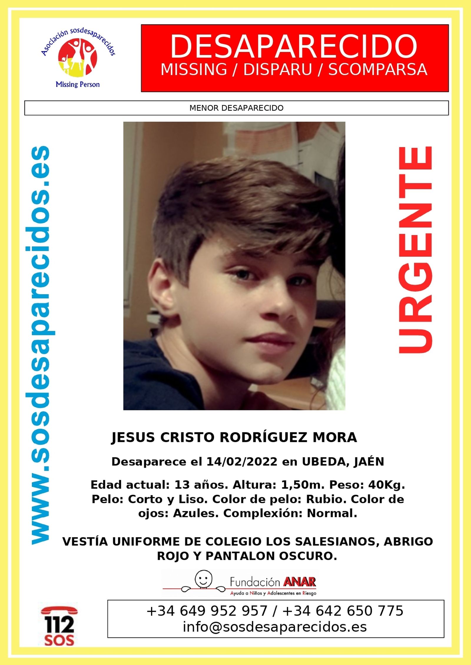 Cartel de búsqueda.