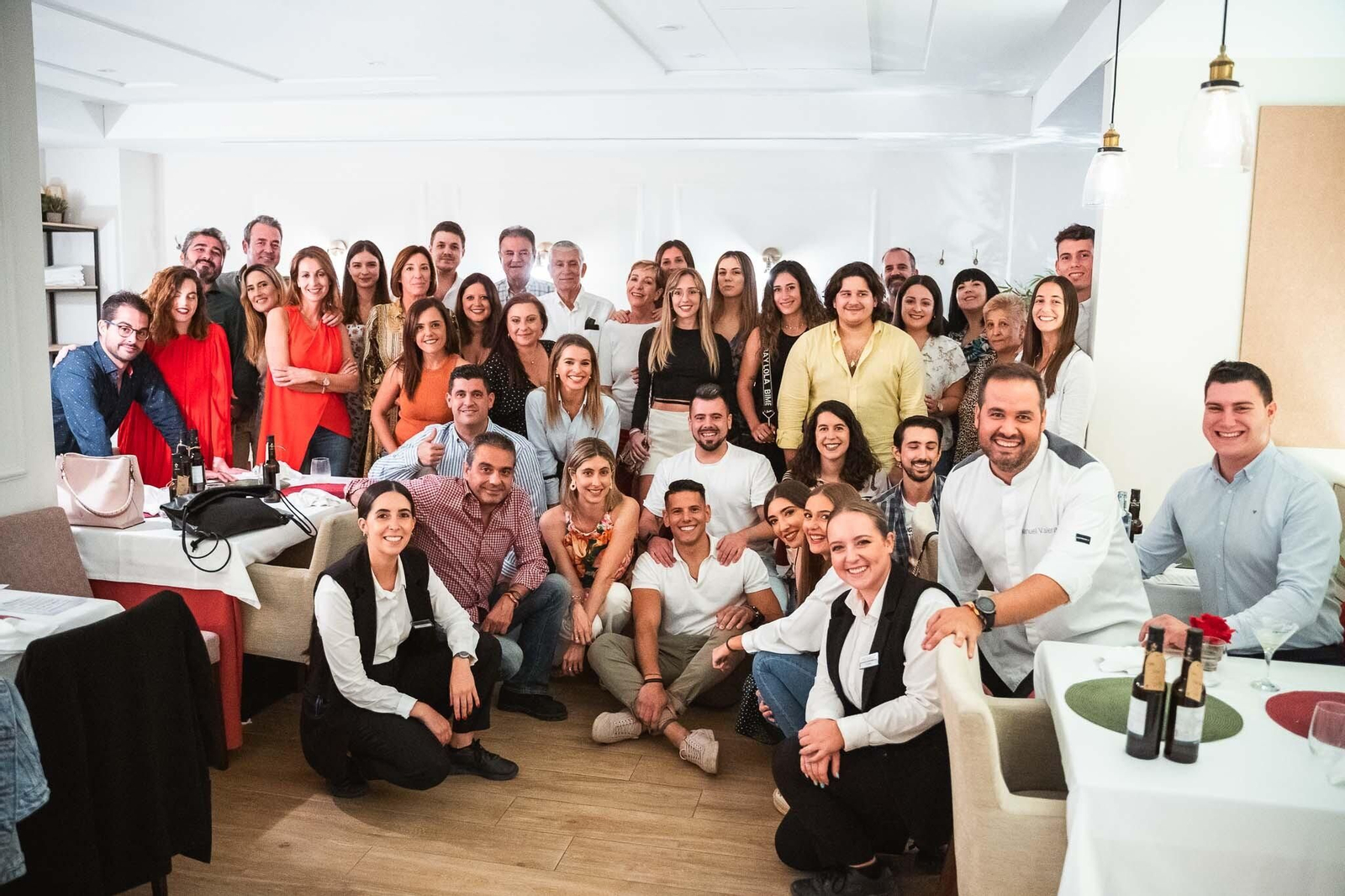 No faltó la foto de familia para inmortalizar el gran momento que compartió José David Lanza con sus followers