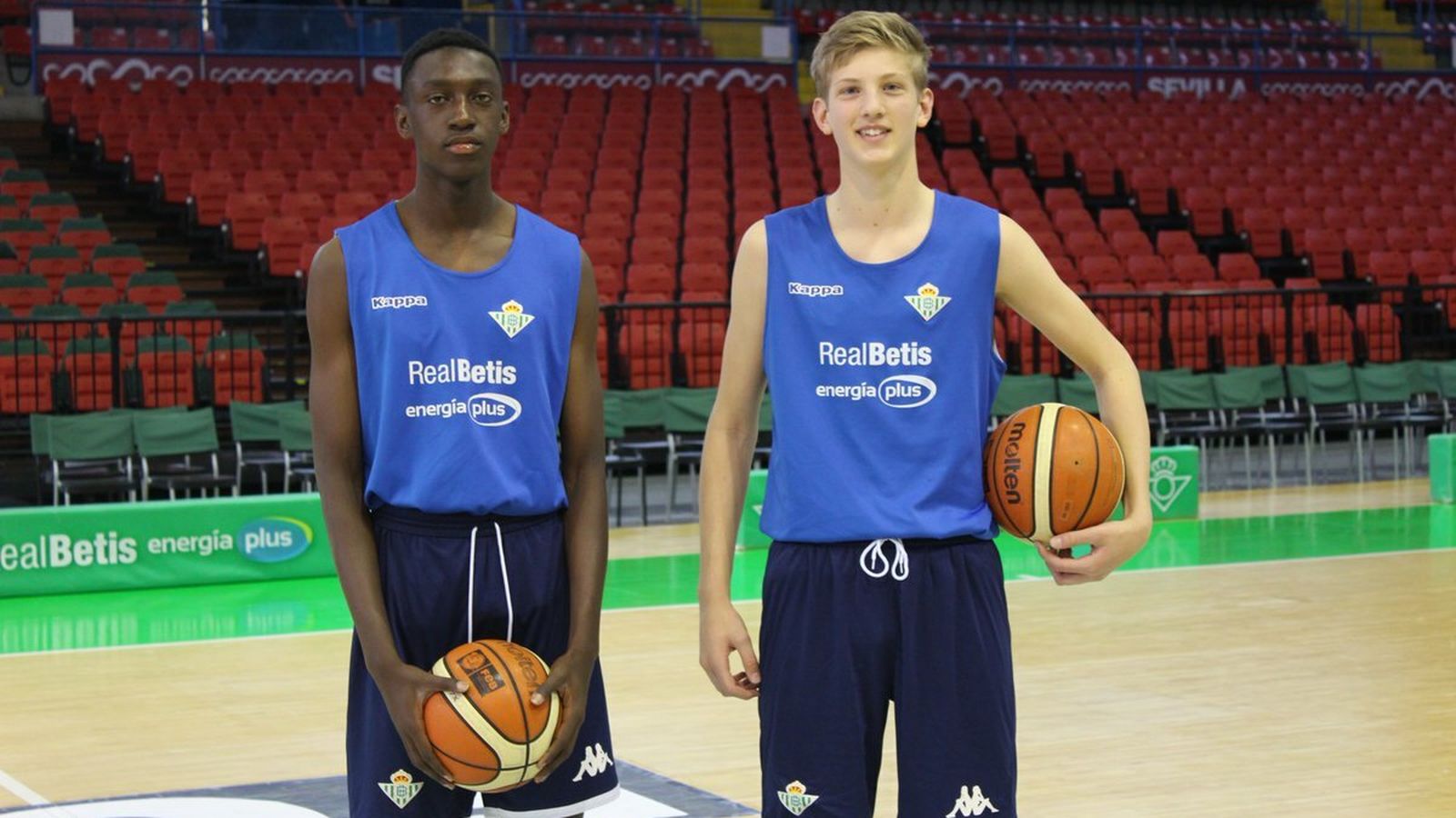 Pepe y Luis García, en el entrenamiento con Curro Segura.