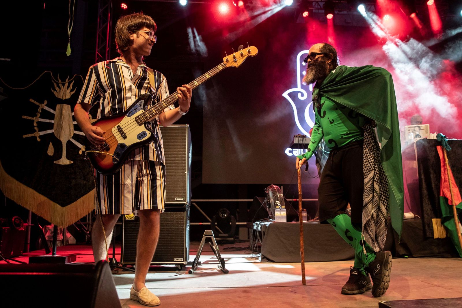 Califato 3/4 en un concierto en Cartagena.