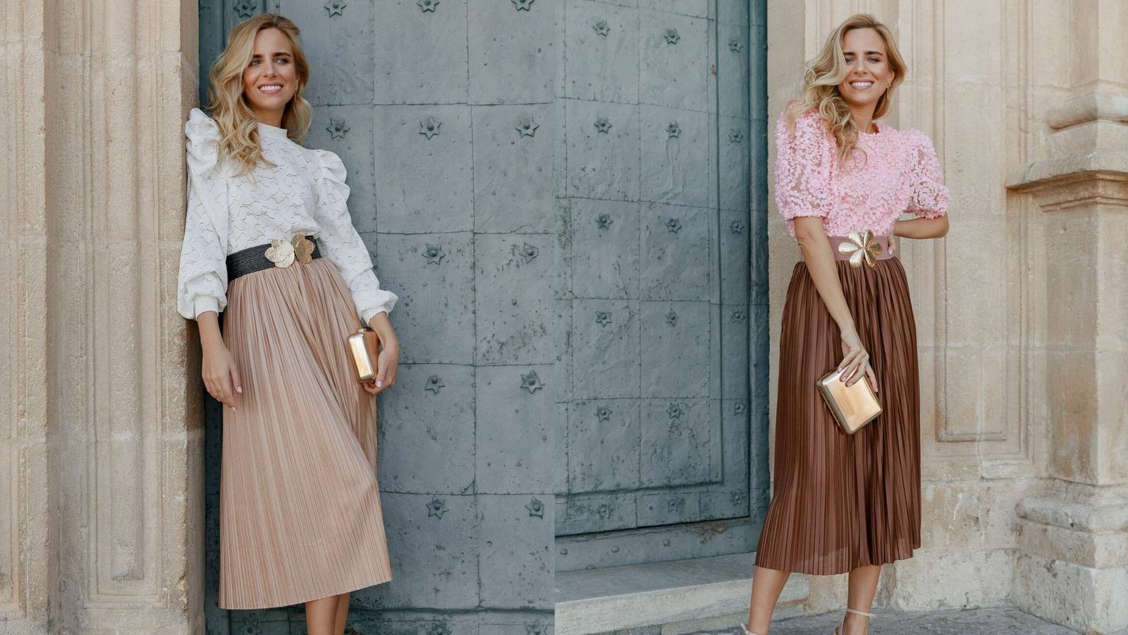 Looks con faldas plisadas de la marca Polin et Moi