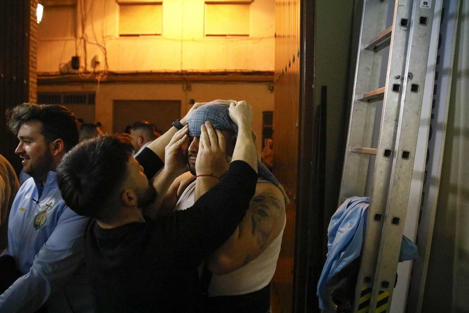 Ensayo de la hermandad de los Ángeles de la ciudad de Almería, en imágenes