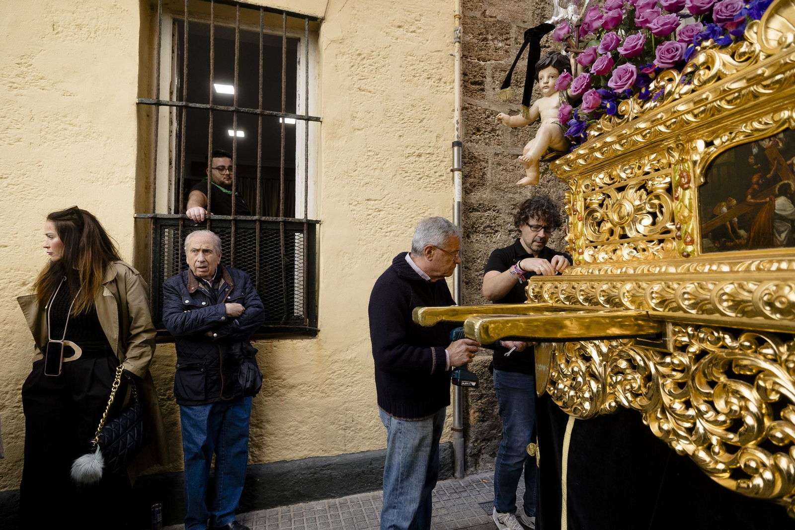 Las imágenes de la cofradía del Caminito este Miércoles Santo en la Semana Santa de Cádiz de 2024