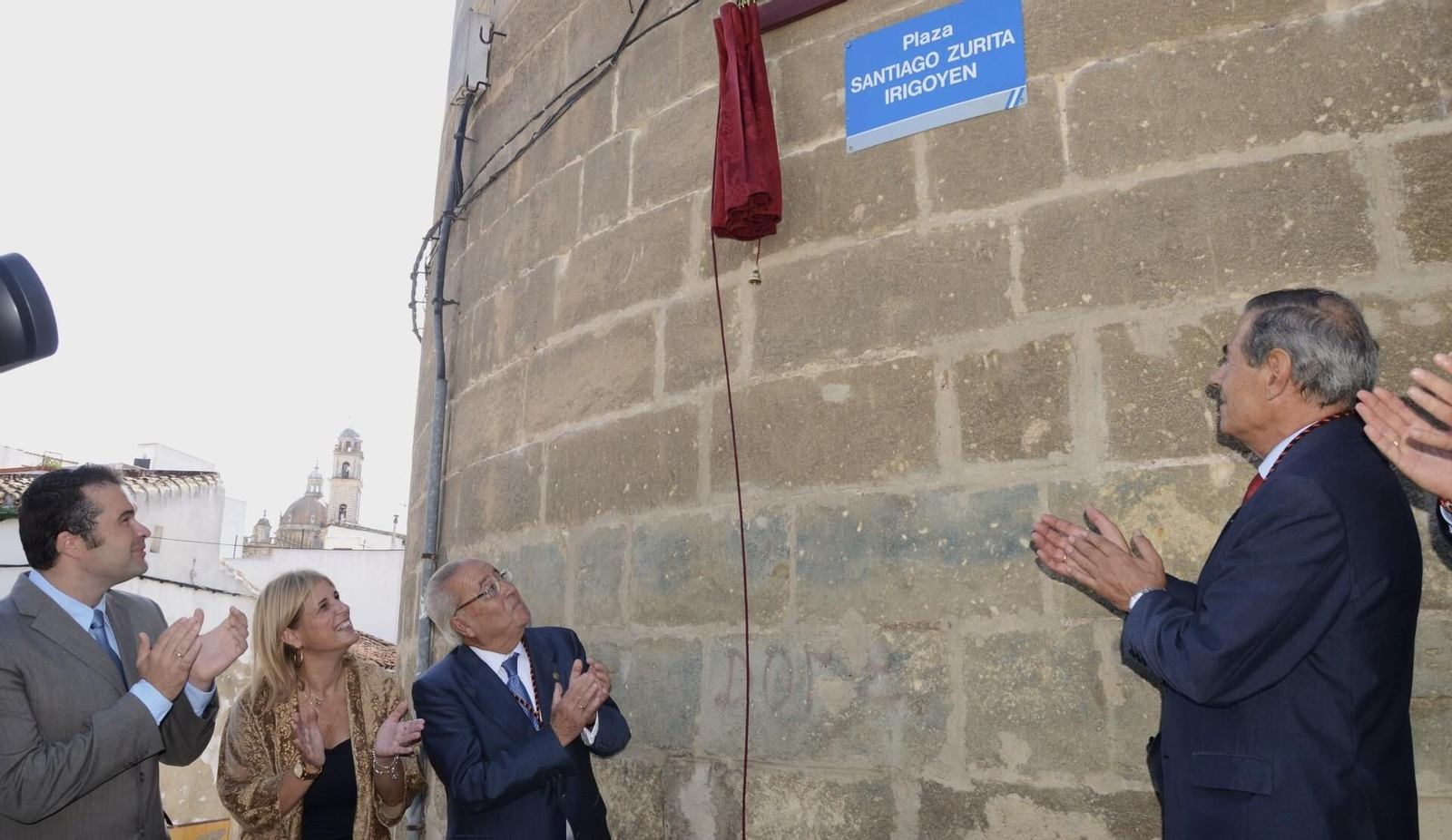 Inauguración, hace diez años, de la Plaza Santiago Zurita Irigoyen.