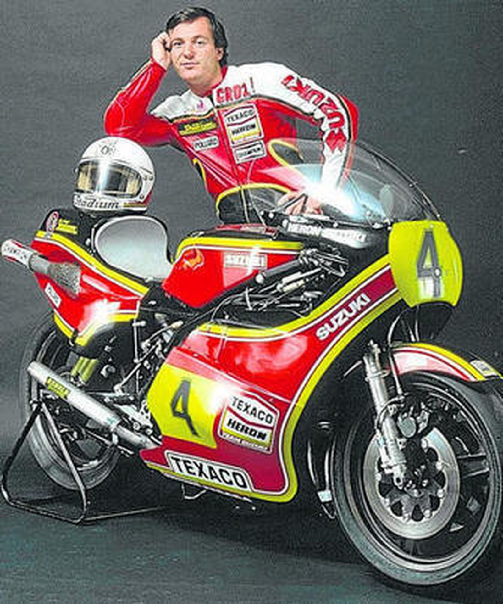 Graeme Croz Crosby, piloto oficial de Suzuki en los ochenta.