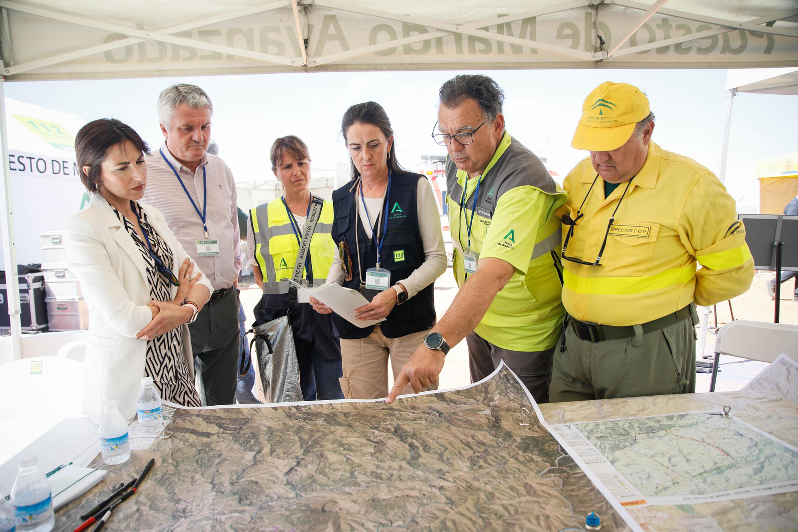 Así se ha vivido el simulacro de incendio forestal en Turre