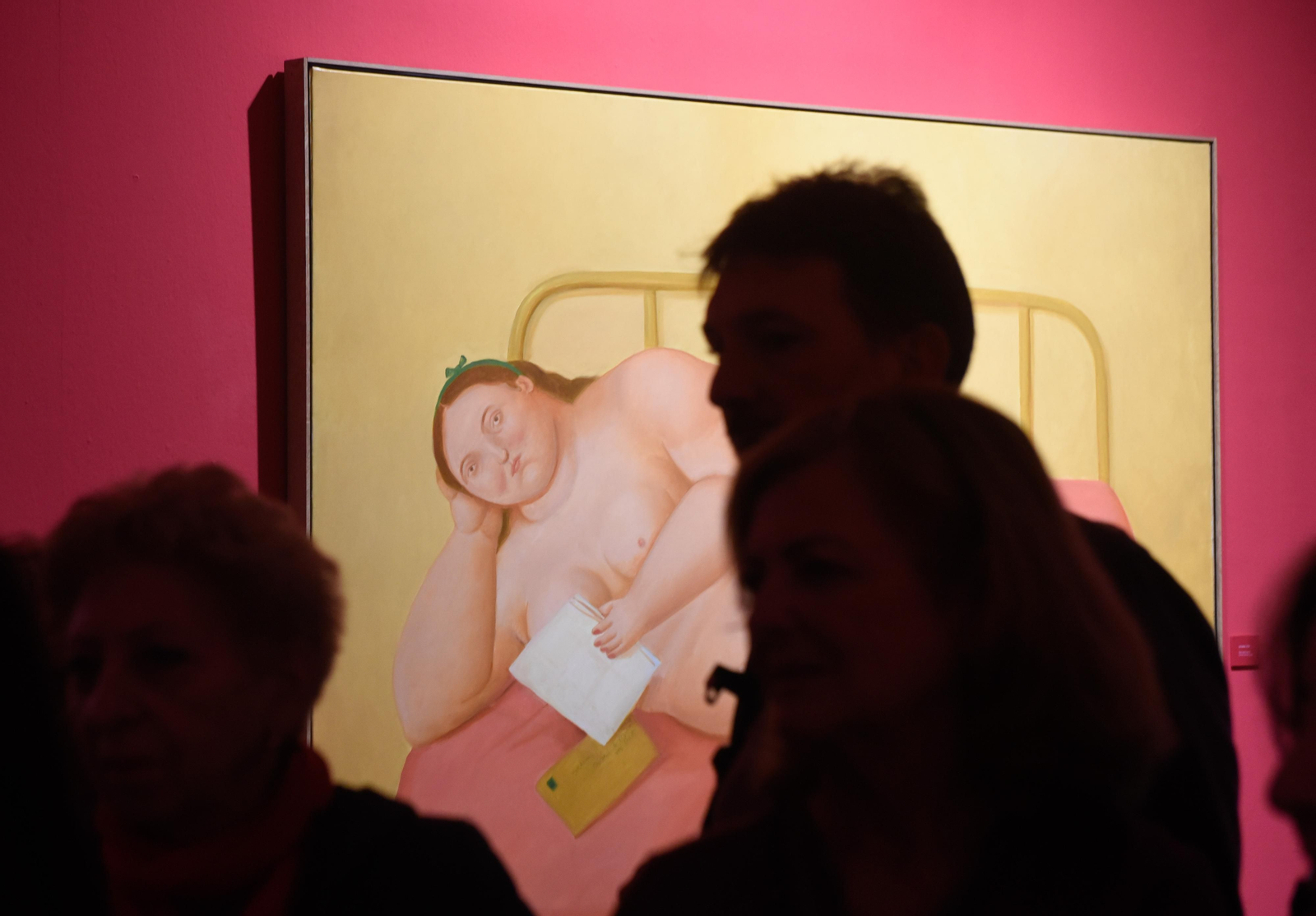 Inauguración  de la exposición sobre Fernando Botero