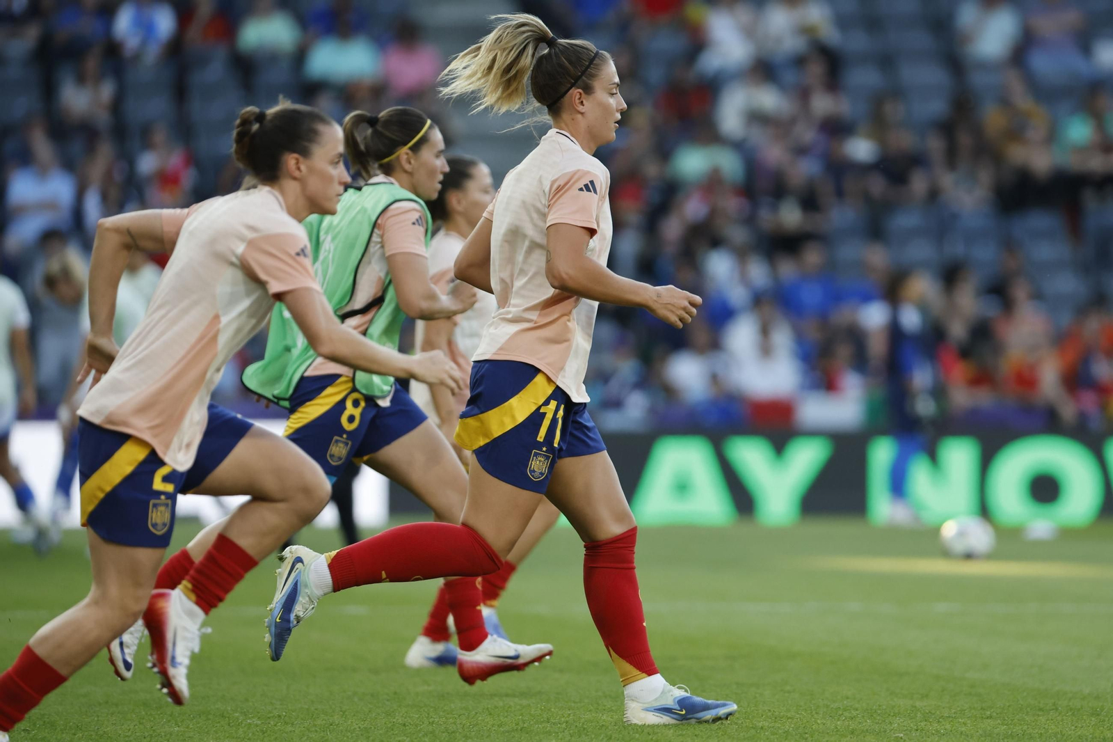 Las fotos del Italia - España de la Eurocopa femenina