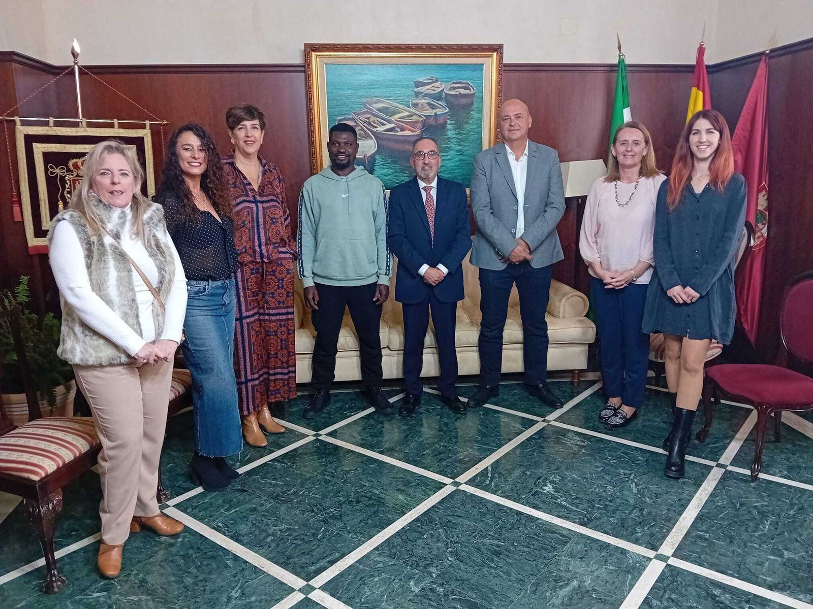 Recepción a los personajes de la Navidad en Puerto Real