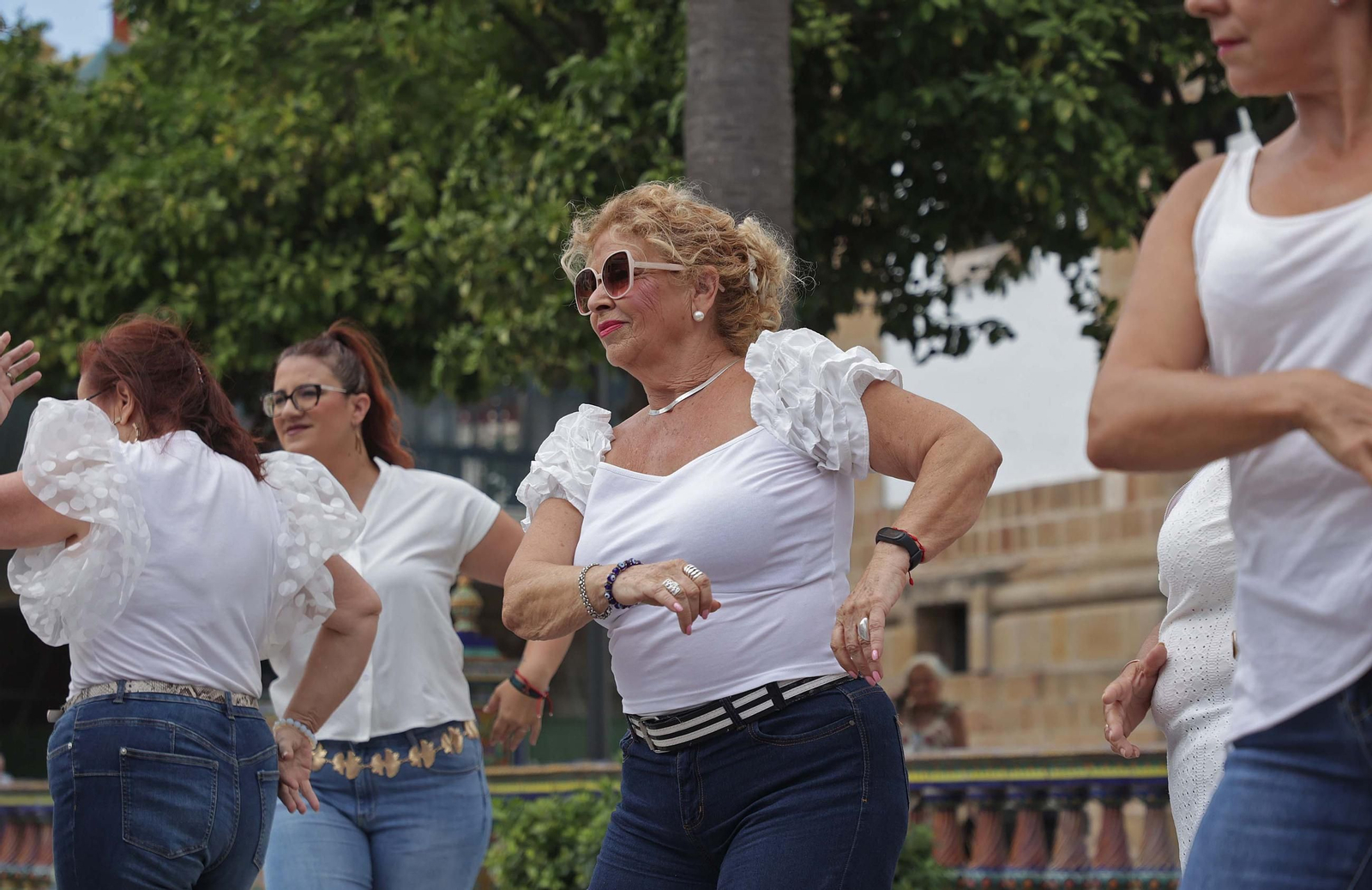 Fotos del flashmob flamenco en la Plaza Alta de Algeciras