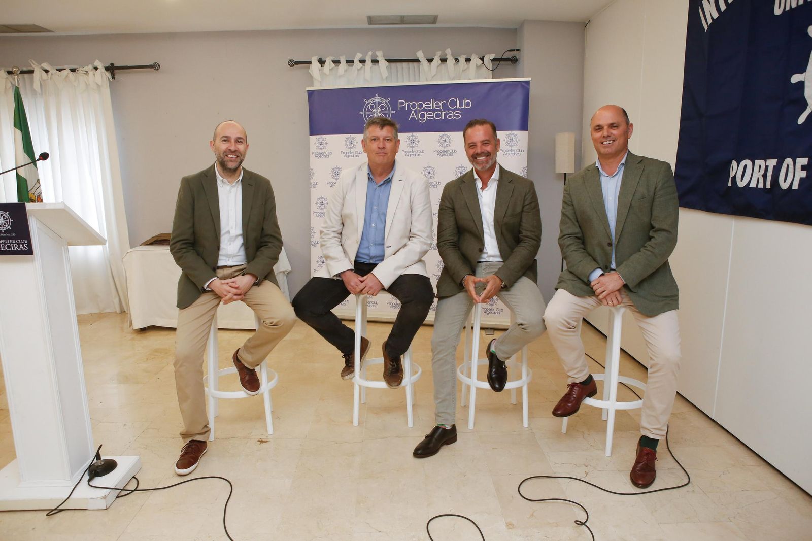Las fotos de la mesa redonda del Propeller Club de Algeciras con José Antonio Fernández, Manuel Cózar y José Manuel Tejedor