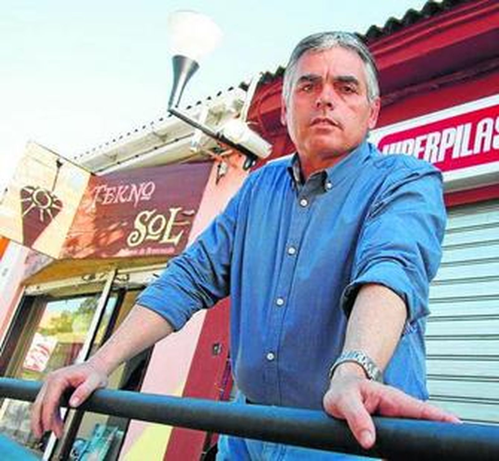 Faustino Rodríguez ayer, en Tomares.