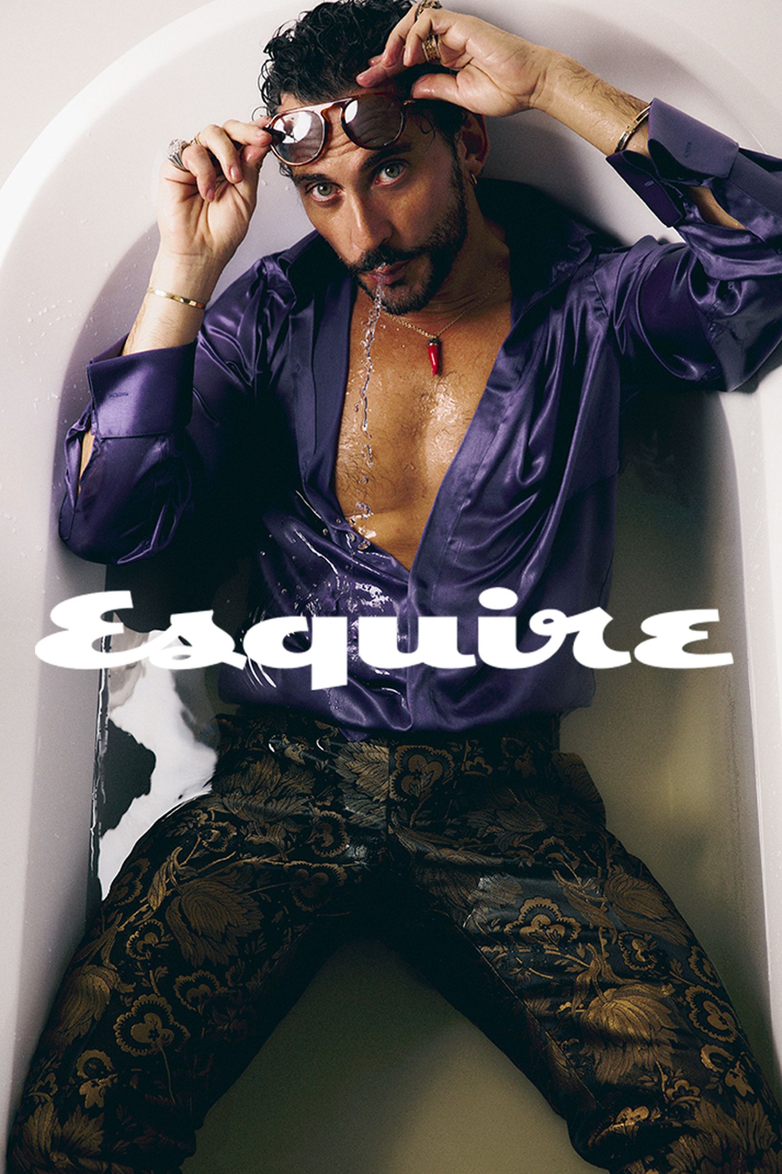 Una de las fotos del reportaje de Paco León en la revista 'Esquire'.