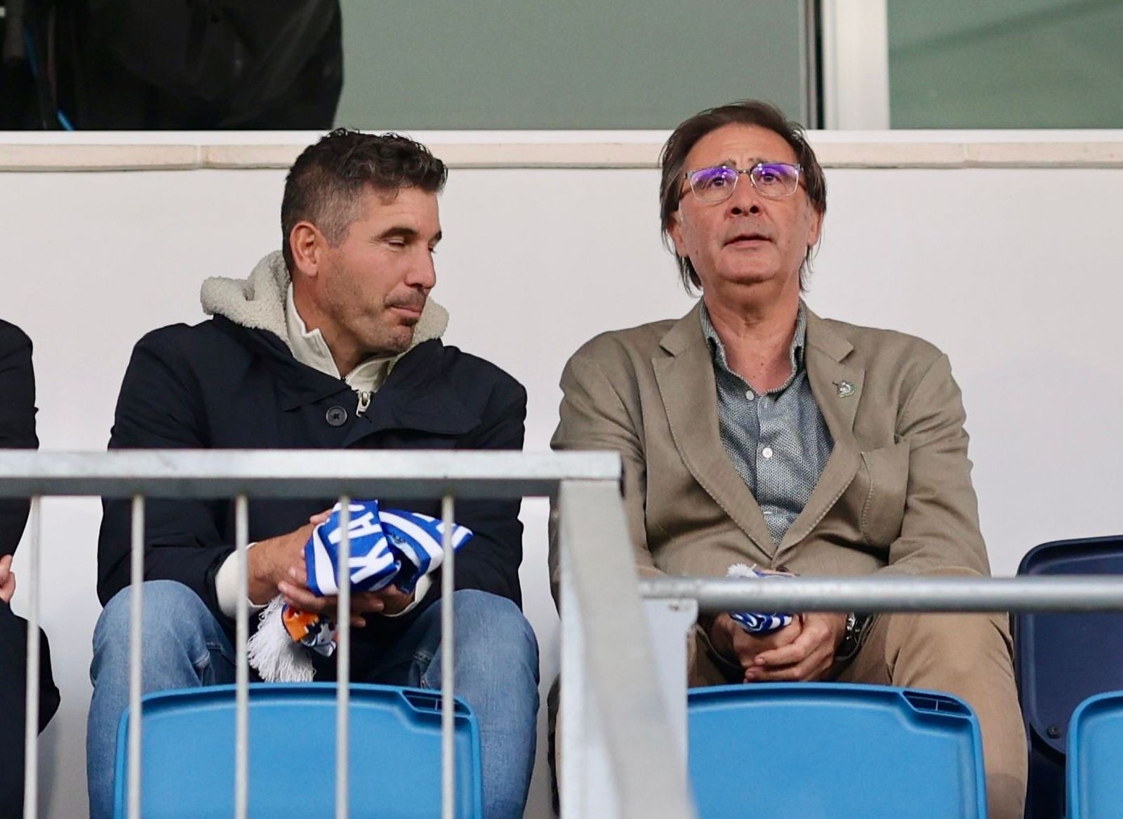 Funes y Loren, en la Ciudad Deportiva.