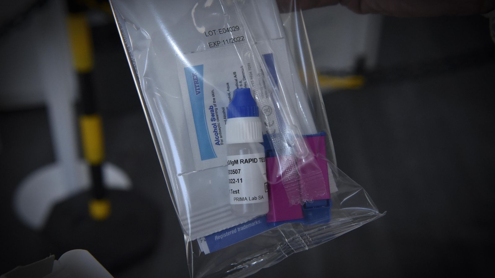 Detalle del contenido de cada test.