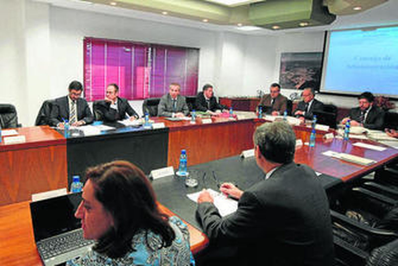 Imagen del Consejo de la Administración Portuaria, ayer.