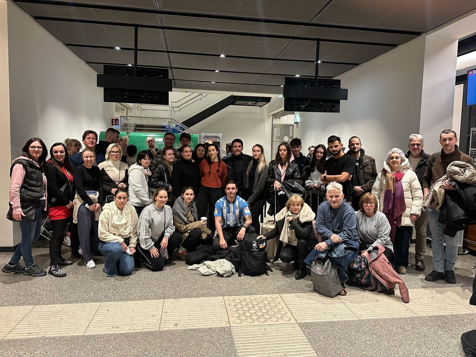 Malagueños atrapados en el aeropuerto de Berlín.