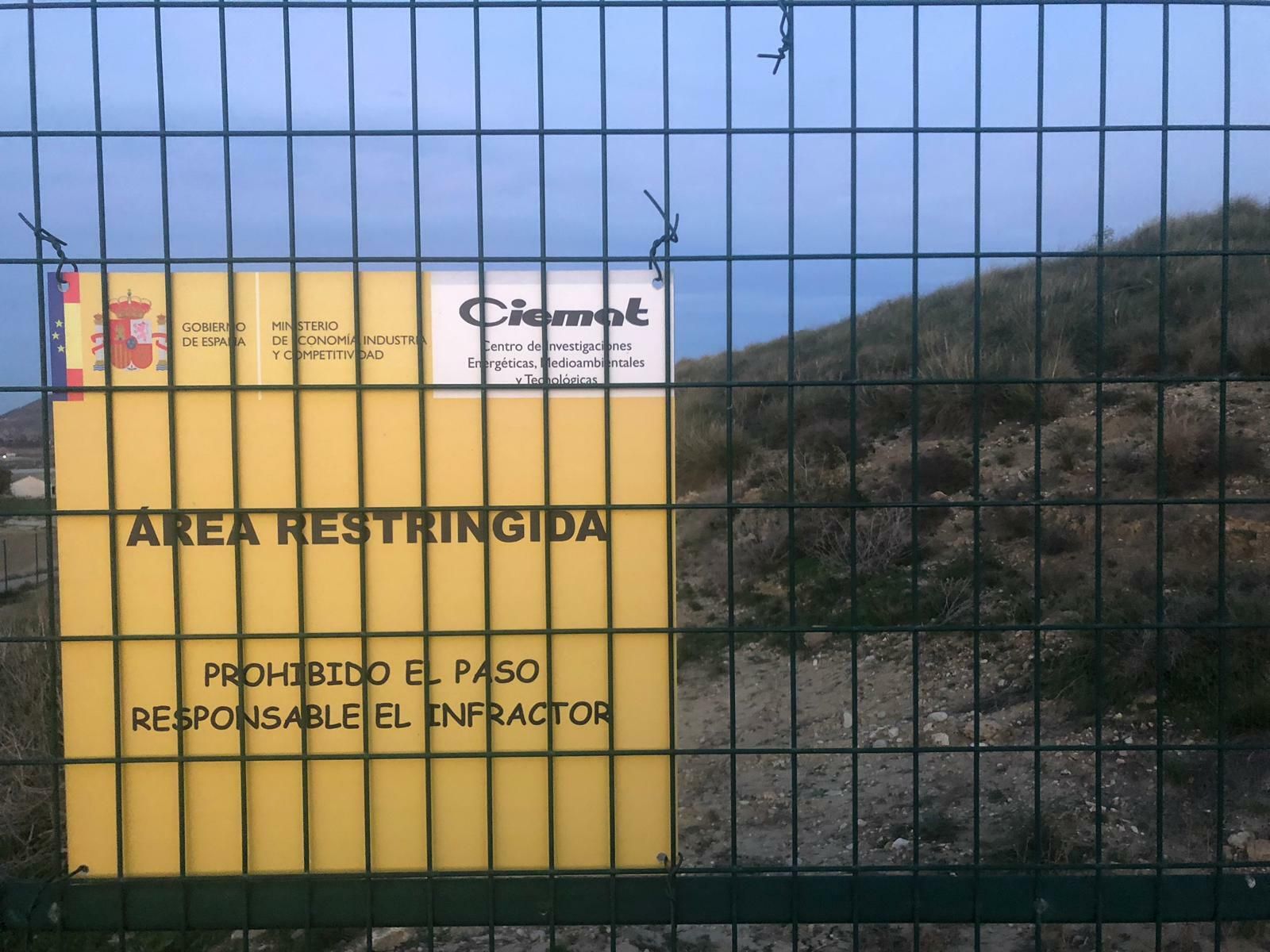 Área restringida en Palomares por la contaminación de las bombas.