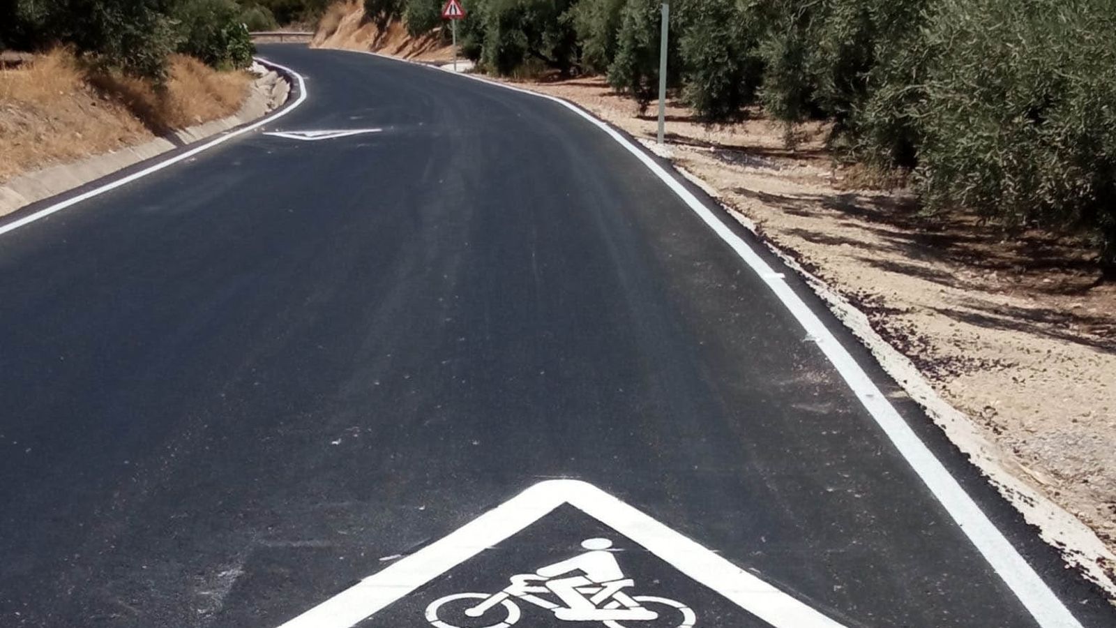 Estado de la nueva carretera en la Subbética.