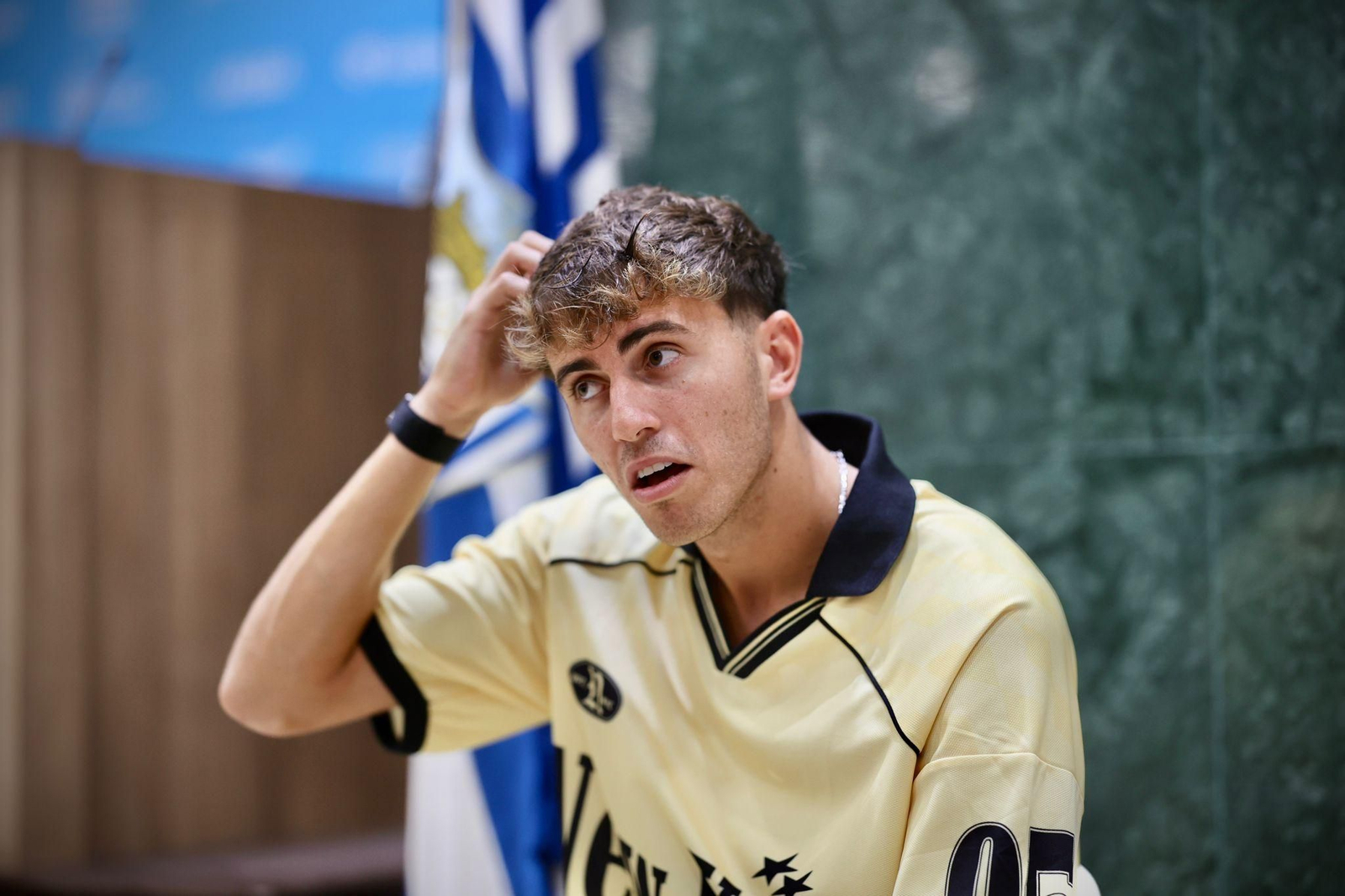 Las fotos de la entrevista a Adrián Niño, jugador del Málaga CF