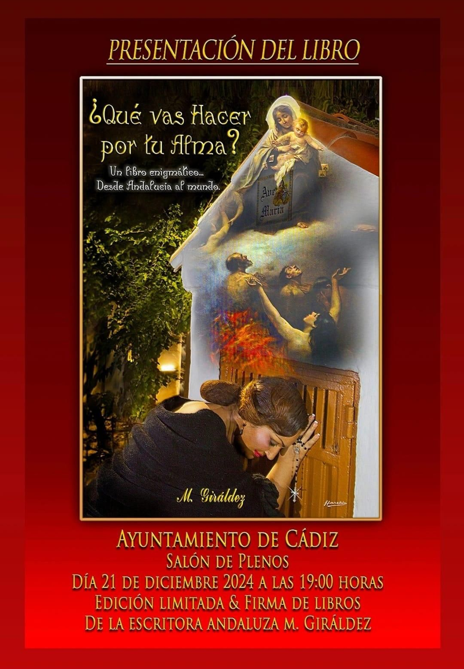 Macarena Giráldez, en la portada de su nuevo libro.