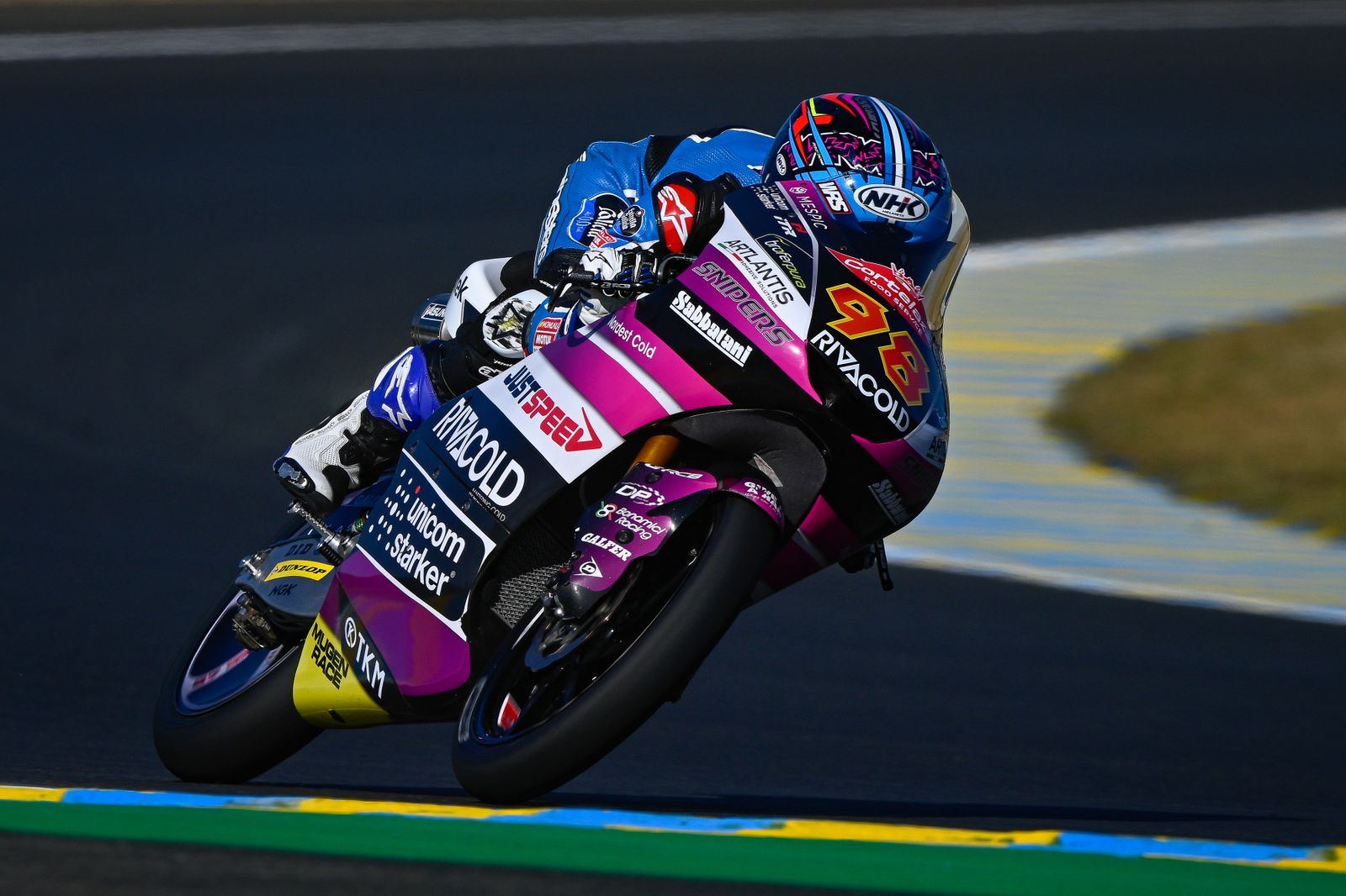 José Antonio Rueda, con el 98 rodando en Le Mans.