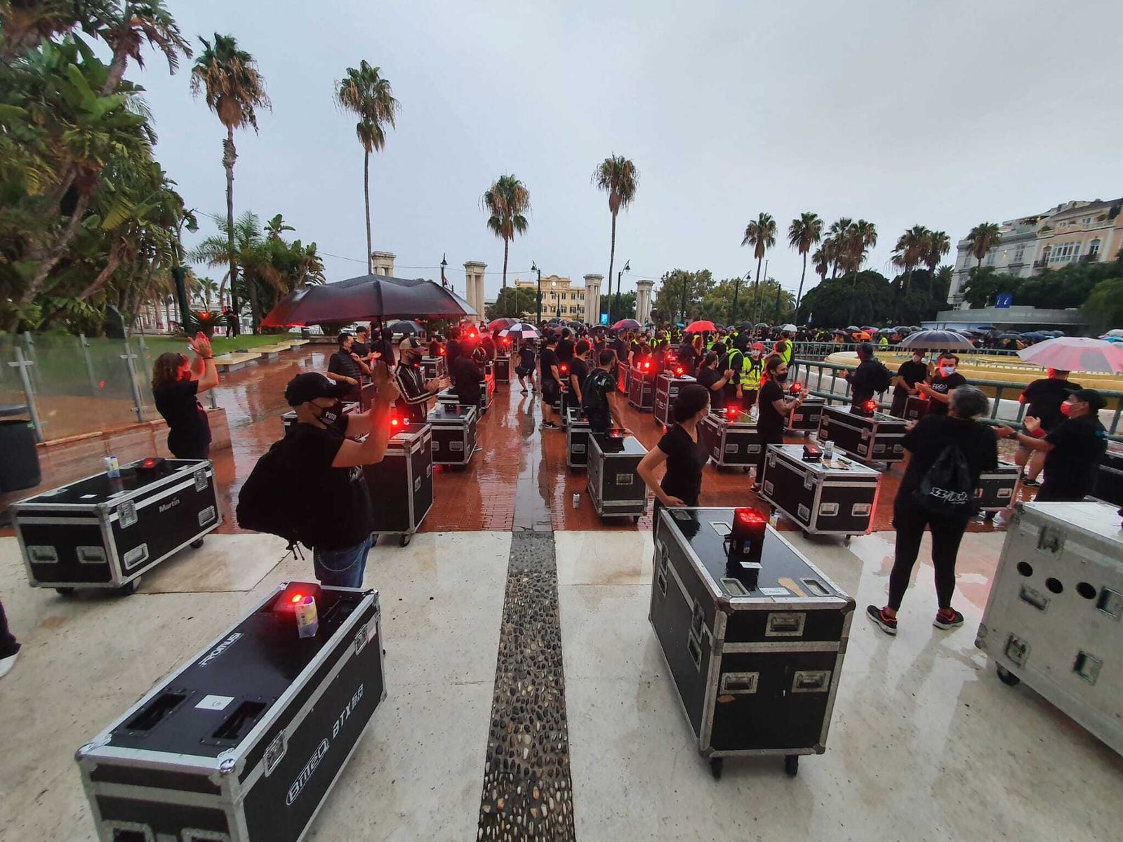 Las fotos de la manifestación de 'Alerta Roja' en Málaga en defensa de la cultura