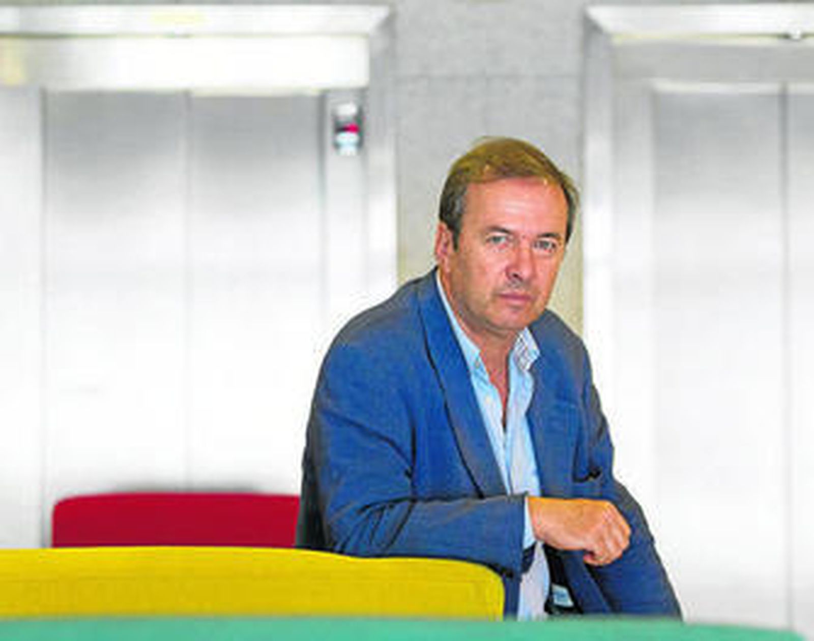 Javier Moro, ayer, en un hotel malagueño.