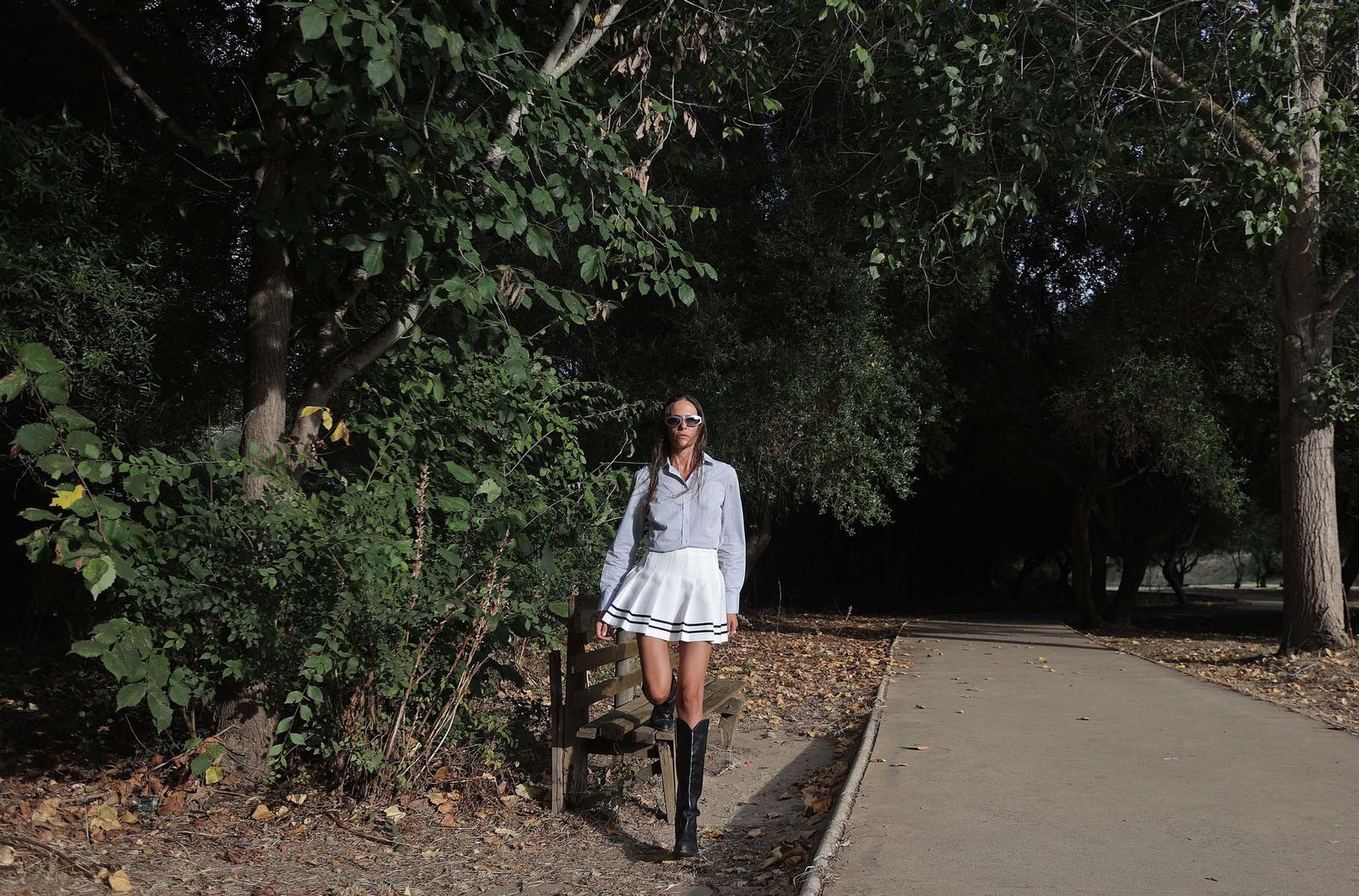 Fotos de Brisa Fenoy en la zona de Getares en Algeciras