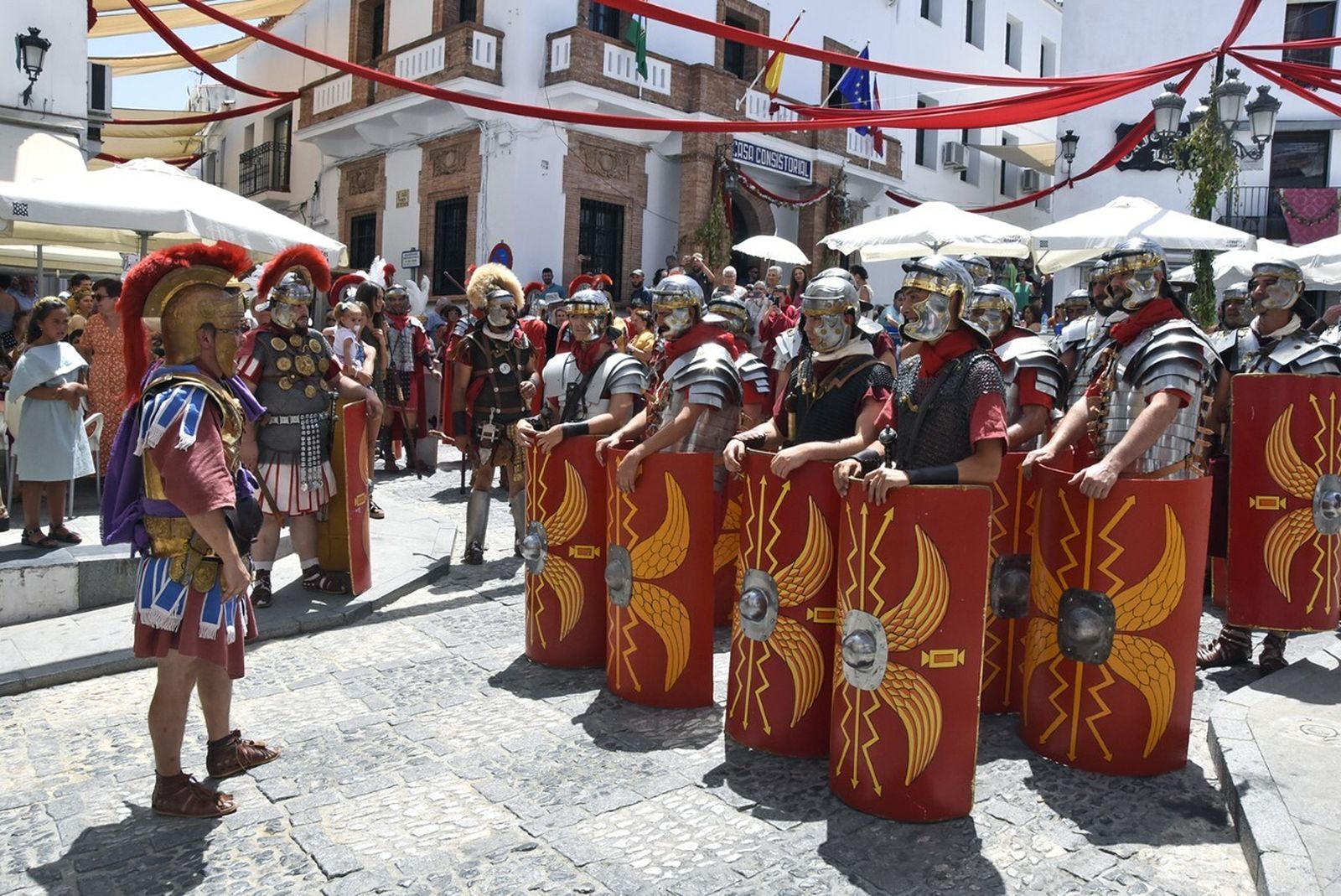 Aroche 'retrocedió' varios siglos para revivir su pasado romano.