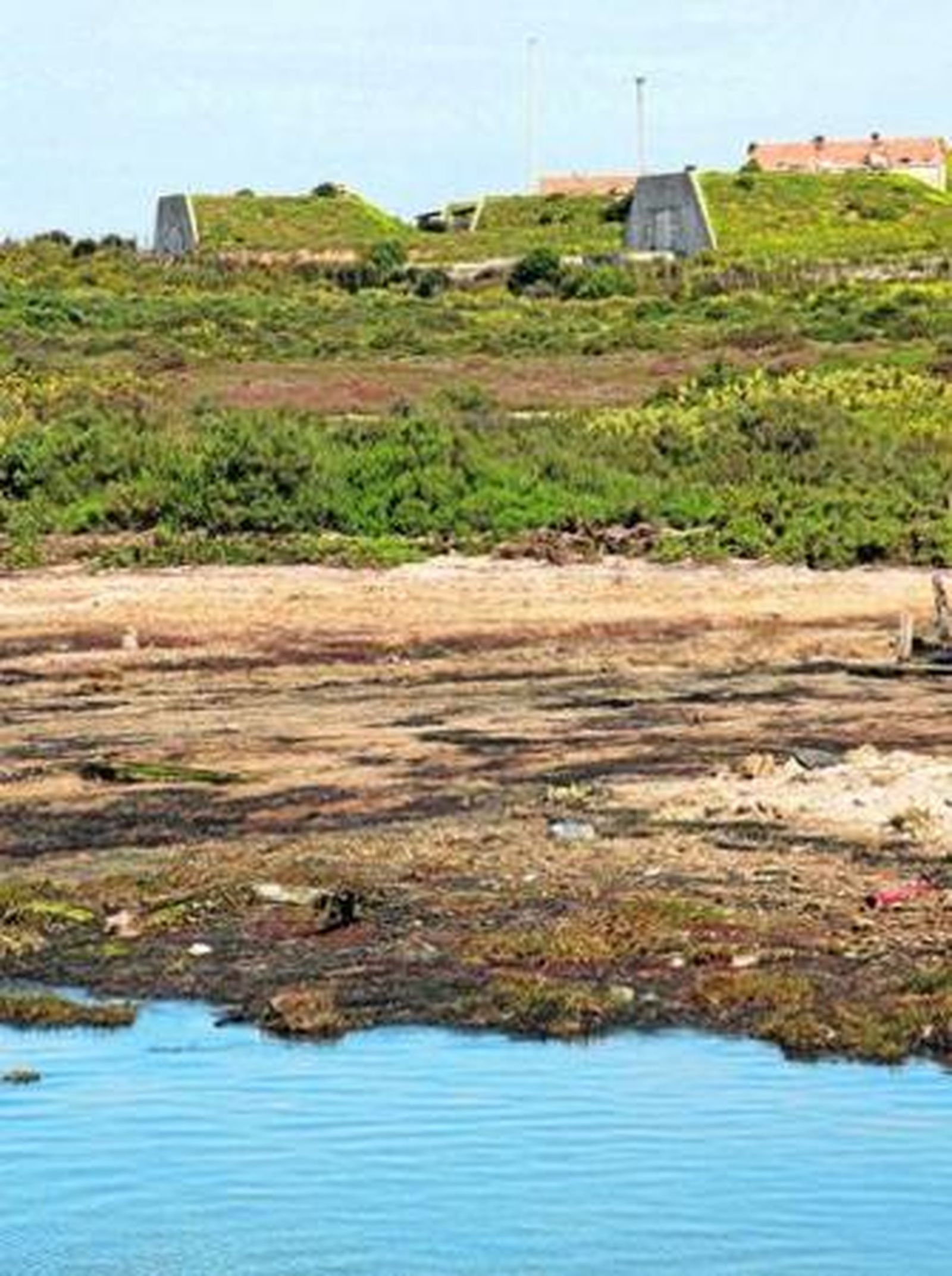 Imagen actual de la zona donde se ubican los antiguos polvorines de Fadricas.